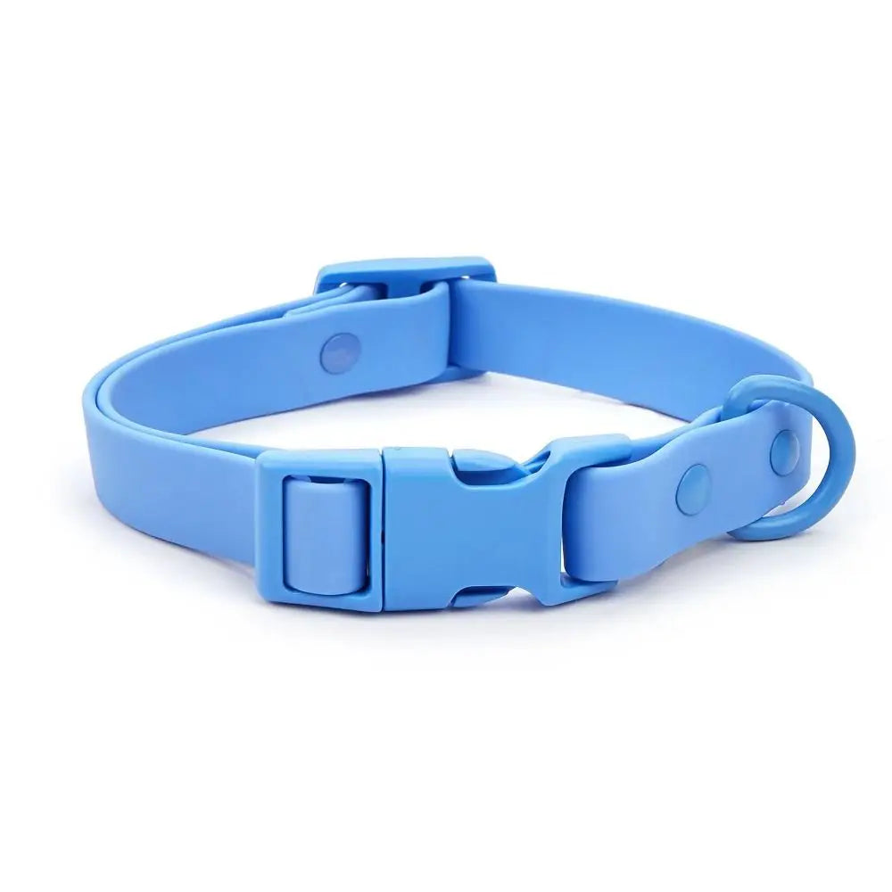 Elastisches Hundehalsband aus Gurtband – Verstellbares Wasserfestes Rostbeständiges Waschbares Halsband mit Sicherheitsverschluss