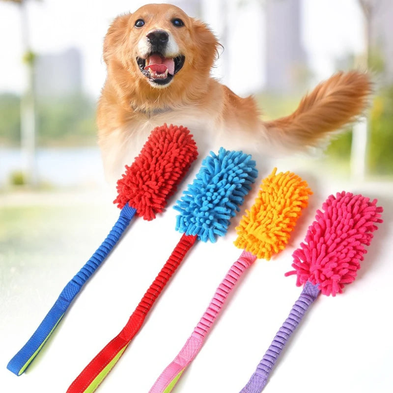 Buntes Seilball-Plüschspielzeug für Hunde – Bissfestes Kau-, Zahnpflege-, Zerr- & Interaktives Puzzle-Trainingsspielzeug für Welpen und Hunde
