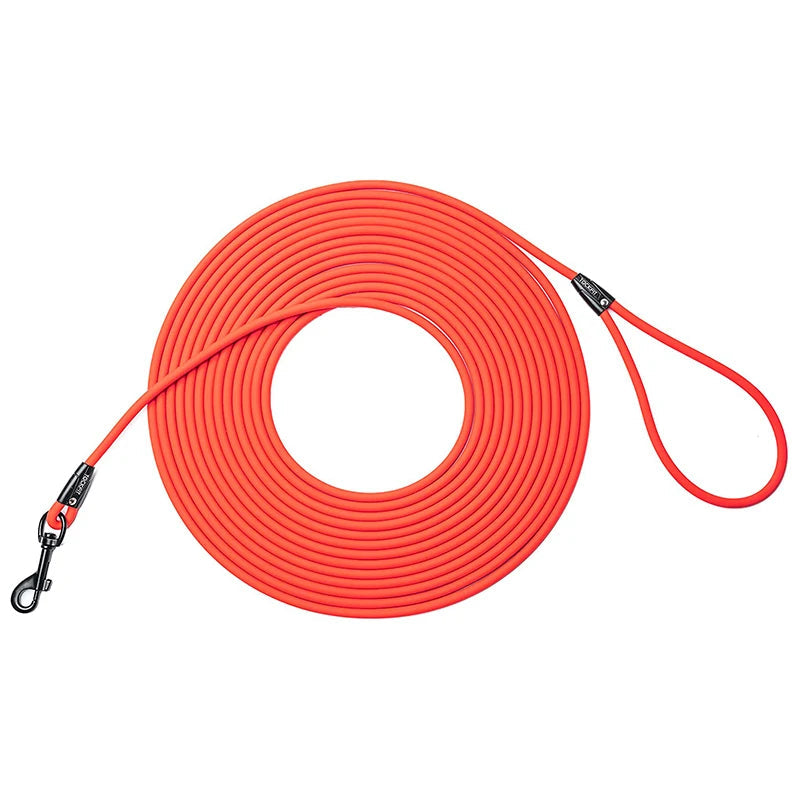 Wasserfeste Lange Hundeleine aus PVC – Strapazierfähige Leine für Rückruftraining, Strand, Garten, Spaziergänge und Freizeit