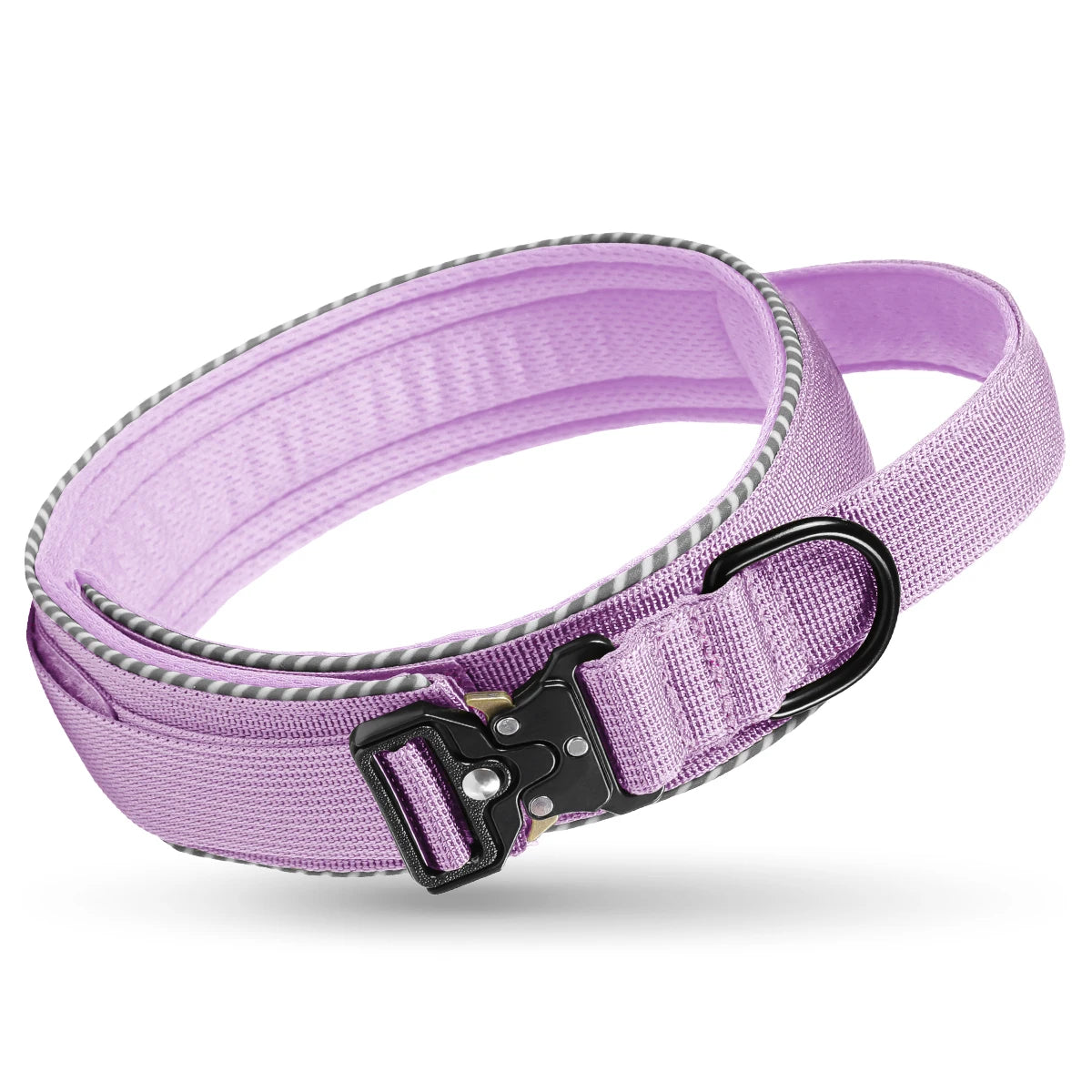 Verstellbares Taktisches Hundehalsband – Militärisch Inspiriertes Nylon-Trainingshalsband mit Haltegriff & Robuster Schnalle