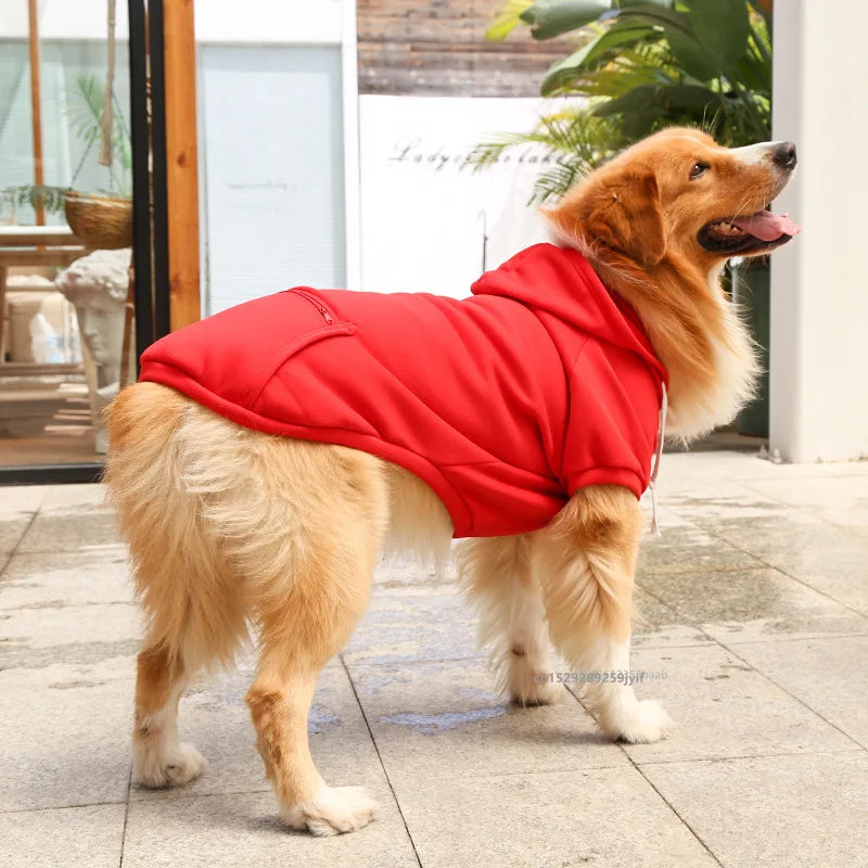 Warmer Winter-Hoodie für Hunde – Gemütliche Sweatshirt-Jacke für Mittelgroße & Große Hunde