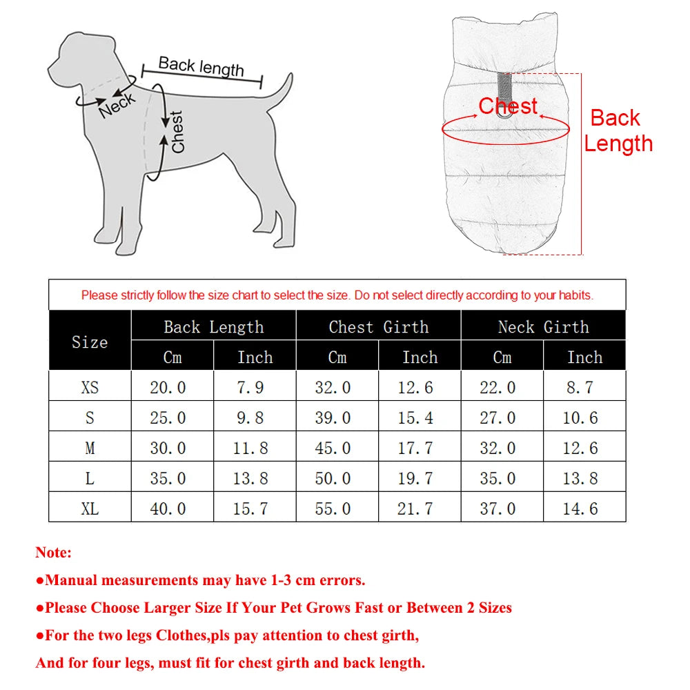 Wasserdichter Fleece-Hundemantel – Dicke Winterweste für Kleine Hunde, Katzen & Welpen