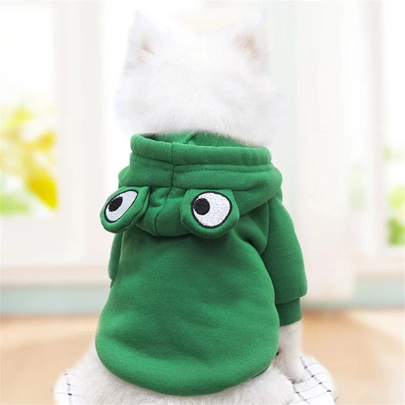 Süßer Früchte-Hundehoodie – Warme Fleece-Kostümjacke für Kleine Hunde, Welpen & Katzen
