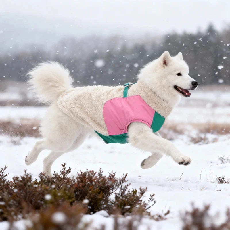 Warme Lammfell-Hundejacke – Weicher & Gemütlicher Herbst-Wintermantel für Hunde