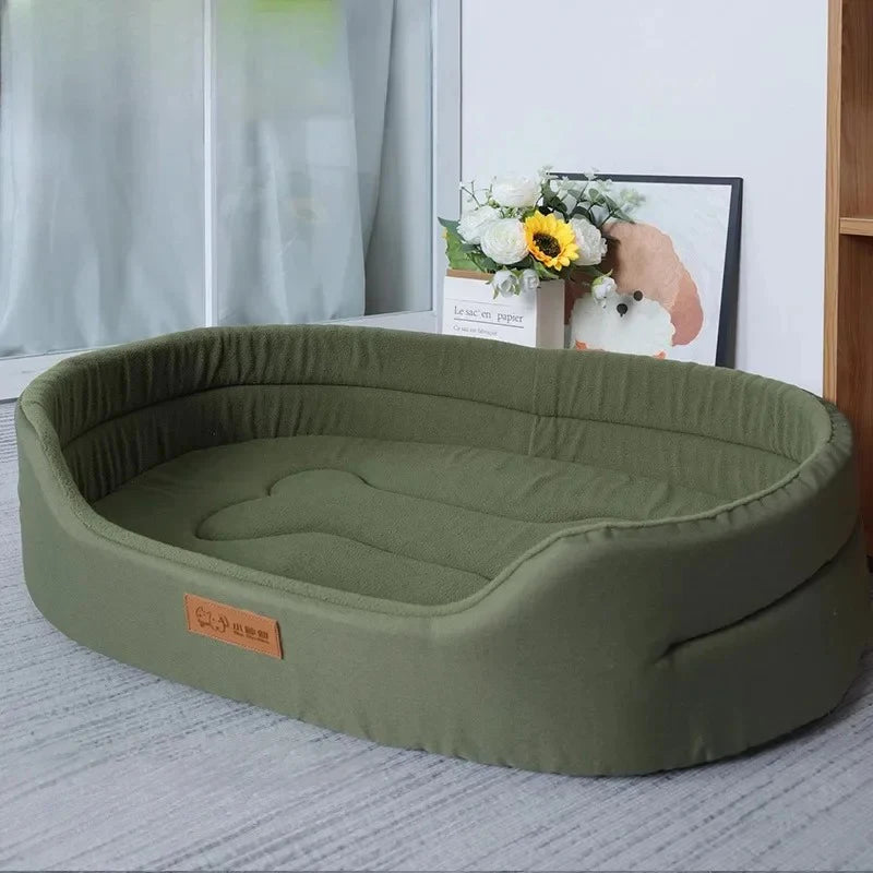 Flauschiges Winter Hundekissen & Haustier Sofa-Bett – Weiche Gemütliche Schlafmatte und Decke für Kleine Mittlere Große Hunde, Welpen & Katzen