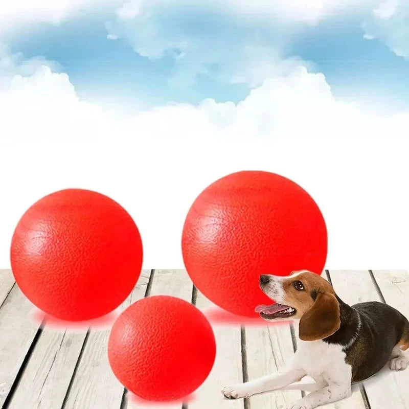 Robuster Vollgummi-Hundeball – Strapazierfähiges Kau-, Apportier- & Trainingsspielzeug für Welpen, Mittelgroße und Große Hunde