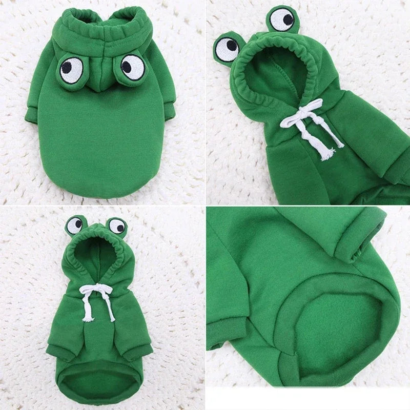 Süßer Früchte-Hundehoodie – Warme Fleece-Kostümjacke für Kleine Hunde, Welpen & Katzen