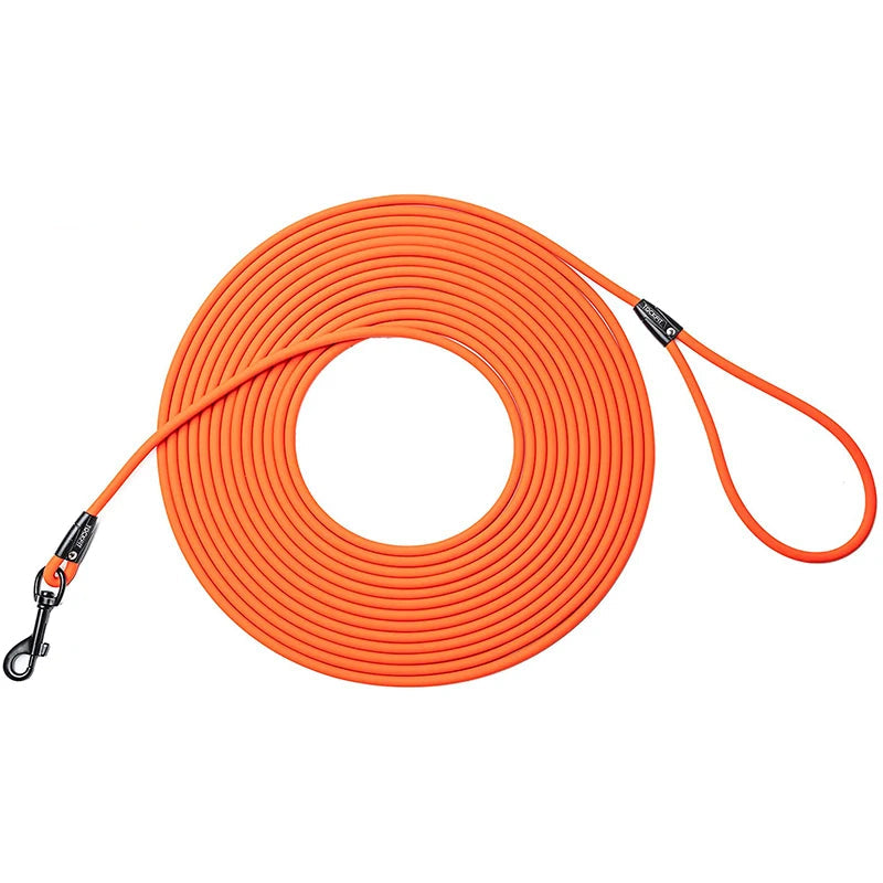 Wasserfeste Lange Hundeleine aus PVC – Strapazierfähige Leine für Rückruftraining, Strand, Garten, Spaziergänge und Freizeit