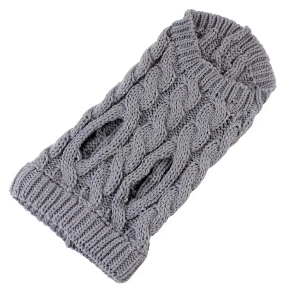 Zopfmuster-Hundepullover – Warmer Einfarbiger Strickpullover für Kleine Hunde & Welpen