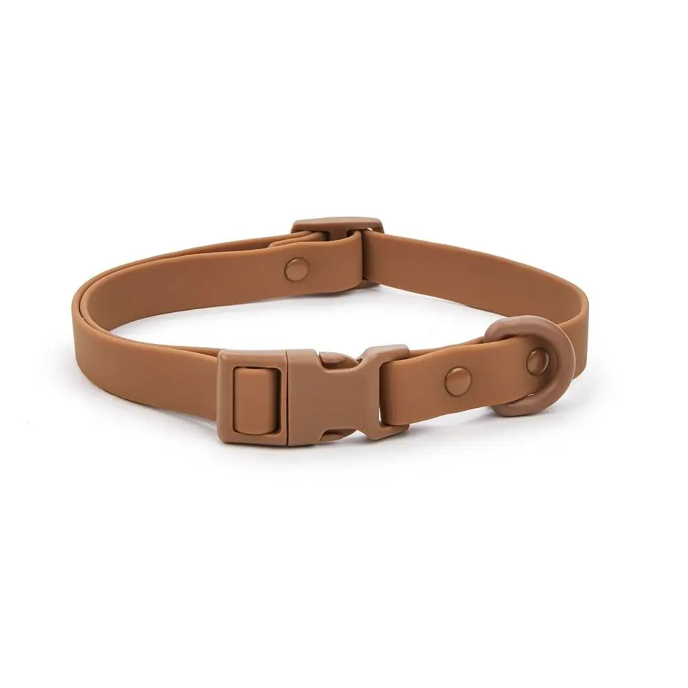 Elastisches Hundehalsband aus Gurtband – Verstellbares Wasserfestes Rostbeständiges Waschbares Halsband mit Sicherheitsverschluss