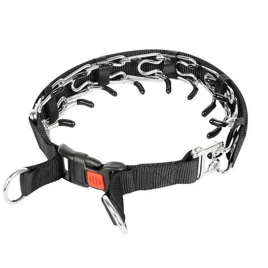 Stachelhalsband für Hundetraining – Trainingshalsband mit Schnellverschluss & Nylonabdeckung