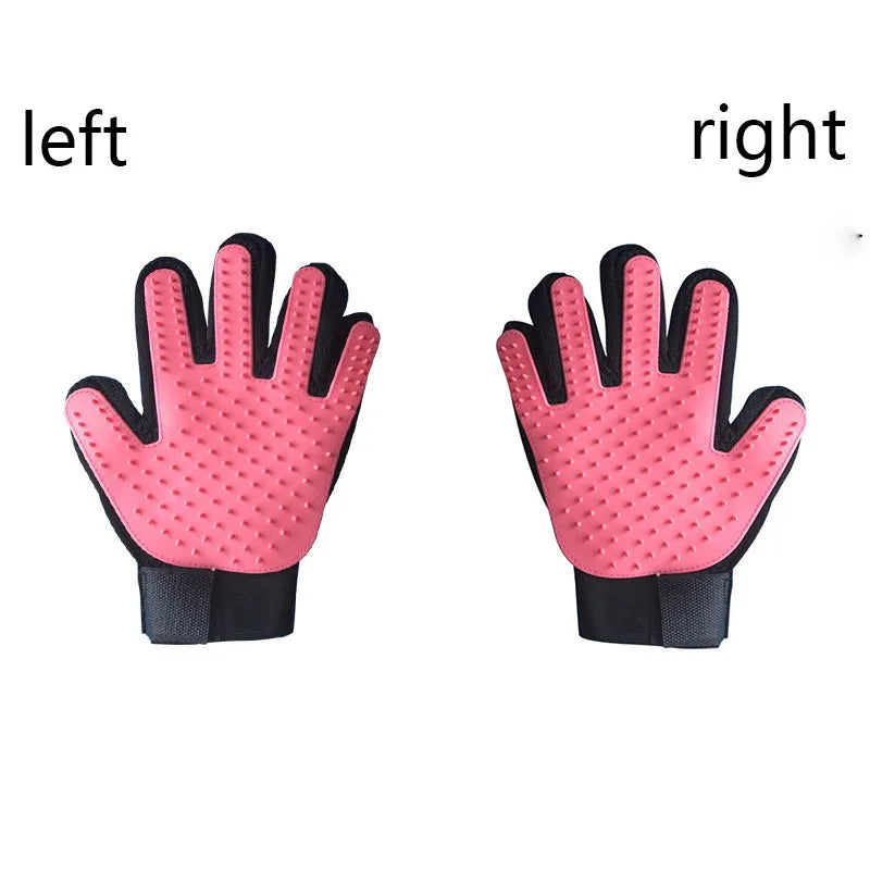 Pflegehandschuh für Haustiere – Fellpflegebürste zum Entfernen Loser Haare & Massieren für Hunde und Katzen