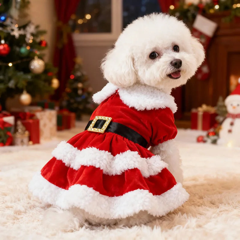 Weihnachtsrock für Haustiere – Festliches Outfit für Hunde & Katzen