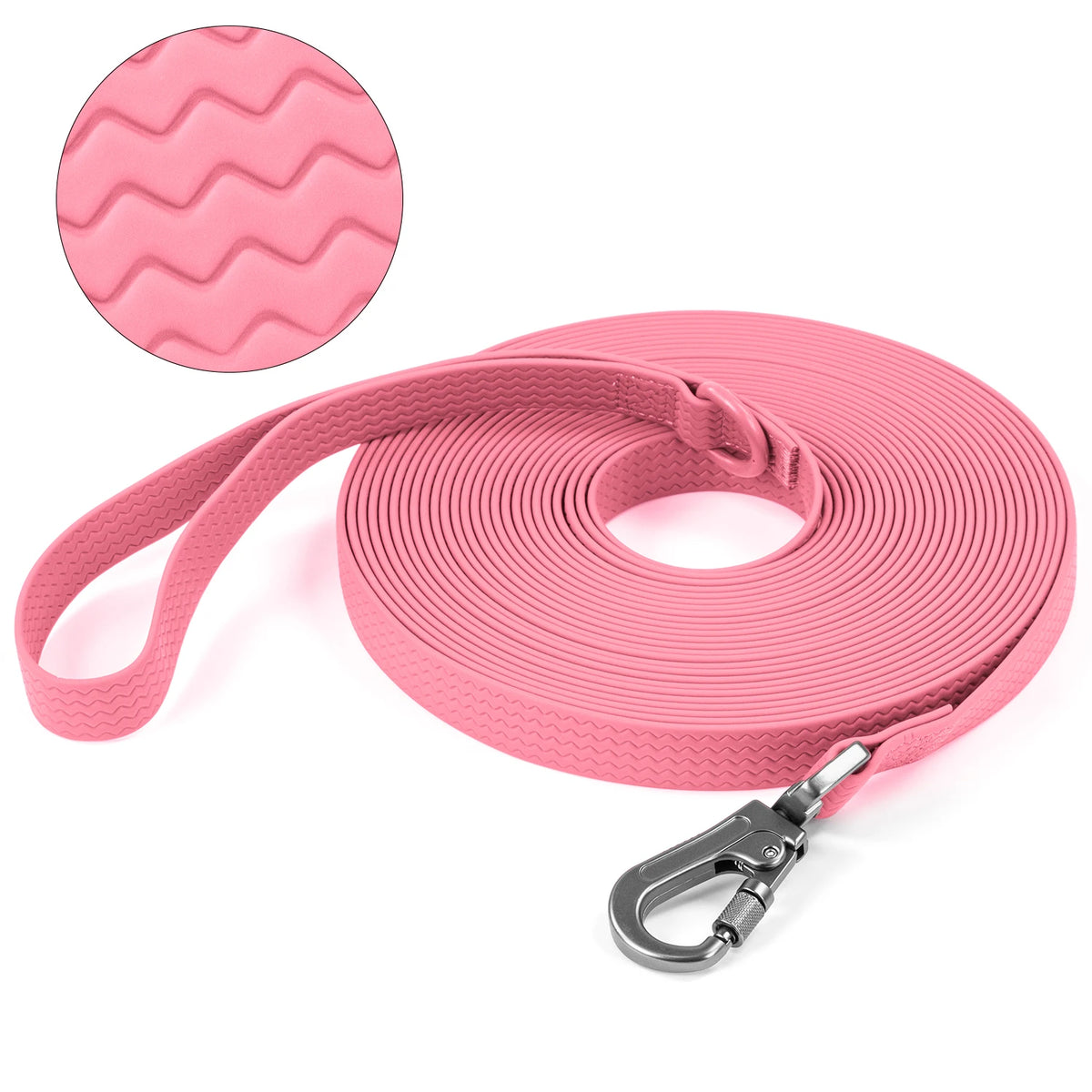 Wasserfeste Hundeleine aus PVC – Lange, Rutschfeste und Robuste Leine für Mittelgroße und Große Hunde zum Training, Laufen und Spazierengehen