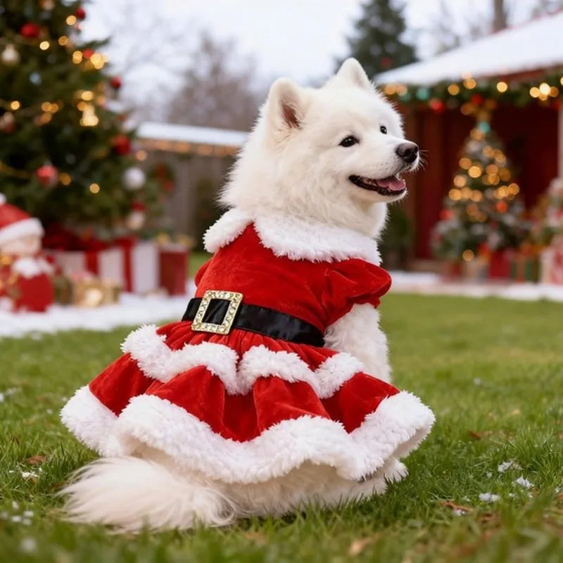 Weihnachtsrock für Haustiere – Festliches Outfit für Hunde & Katzen