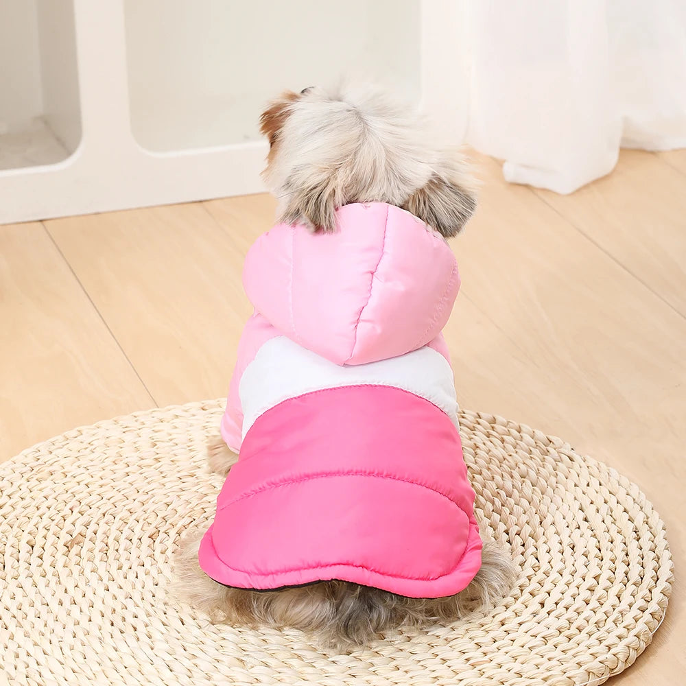 Warmer Fleece-Hoodie für Haustiere – Winddichte Winterjacke für Kleine & Mittelgroße Hunde & Katzen