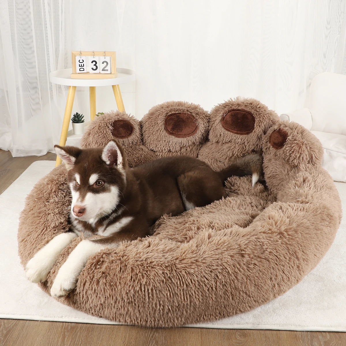 Flauschiges Warmes Winter Hundebett & Haustier Sofa-Korb – Weiche Gemütliche Schlafmatte für Kleine Mittlere Große Hunde, Welpen & Katzen