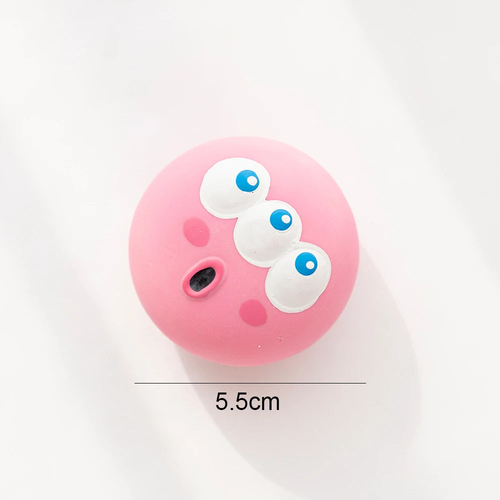 Quietschender Gummi-Kauball für Hunde – Bissfester Zahnreinigungs-Ball mit Sound für Welpen & Kleine Mittlere Große Hunde