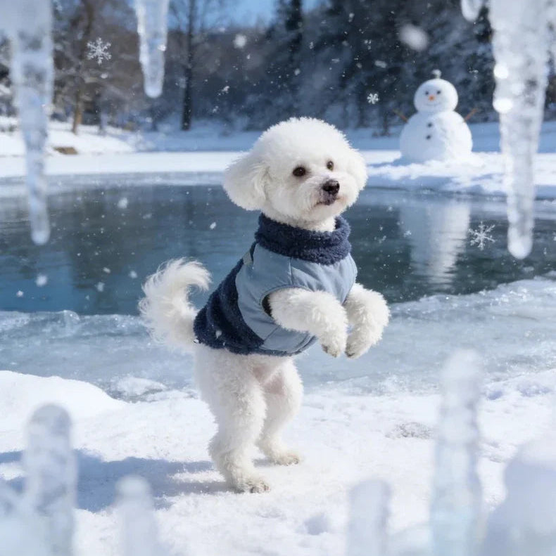 Warme Lammfell-Hundejacke – Weicher & Gemütlicher Herbst-Wintermantel für Hunde
