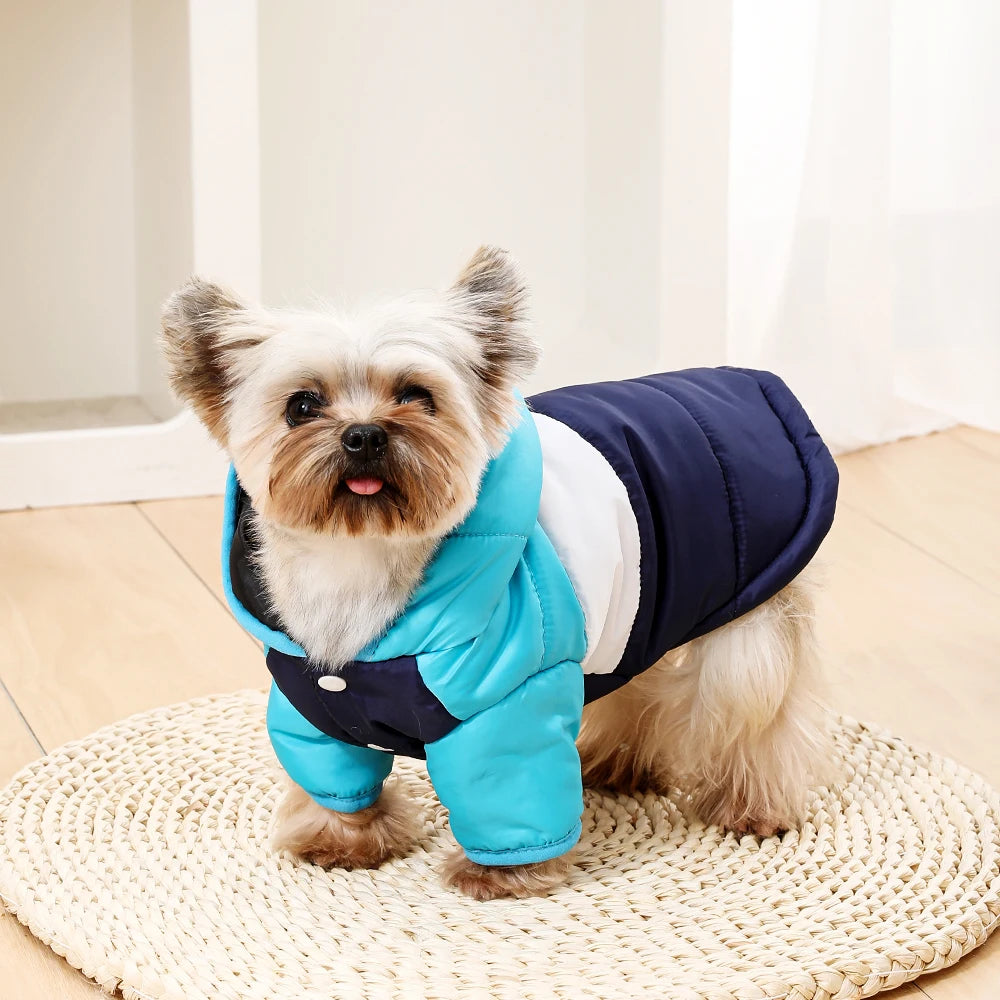 Warmer Fleece-Hoodie für Haustiere – Winddichte Winterjacke für Kleine & Mittelgroße Hunde & Katzen