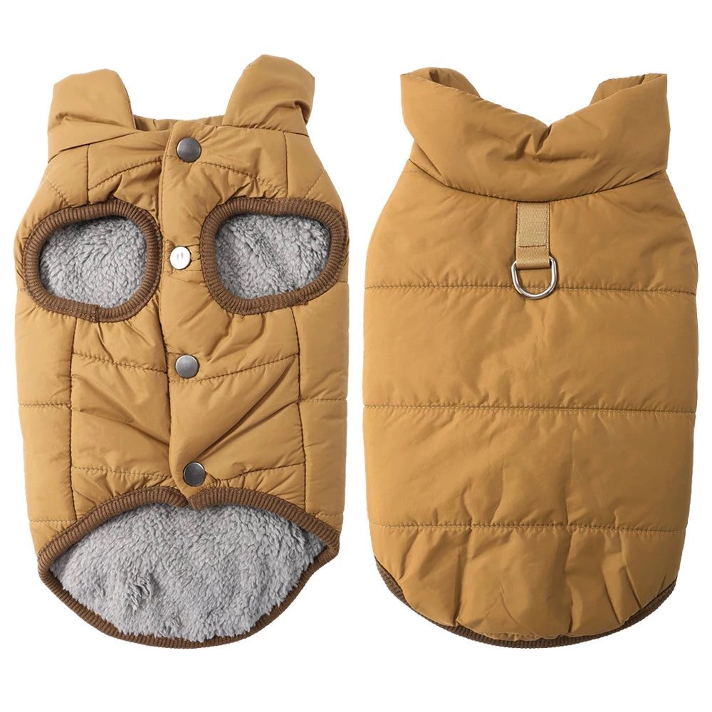 Wasserdichter Fleece-Hundemantel – Dicke Winterweste für Kleine Hunde, Katzen & Welpen