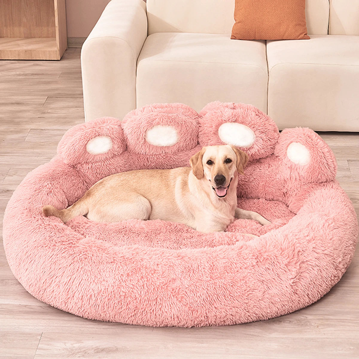 Flauschiges Warmes Winter Hundebett & Haustier Sofa-Korb – Weiche Gemütliche Schlafmatte für Kleine Mittlere Große Hunde, Welpen & Katzen
