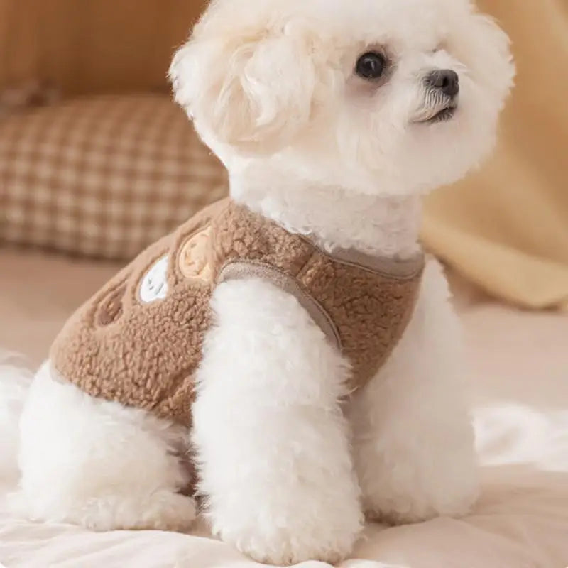 Süße Fleece-Weste für Haustiere – Warme Herbst- & Winterjacke für Kleine Hunde, Welpen & Katzen