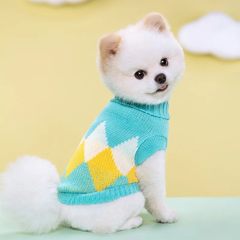 Gestrickter Hundepullover für Kleine Hunde – Warmer Winter-Pullover für Welpen & Katzen