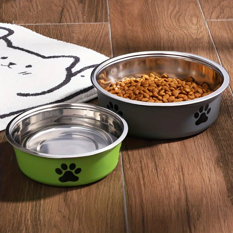 Rutschfester Futternapf aus Edelstahl – Futter- und Wassernapf für Kleine, Mittelgroße & Große Hunde sowie Katzen