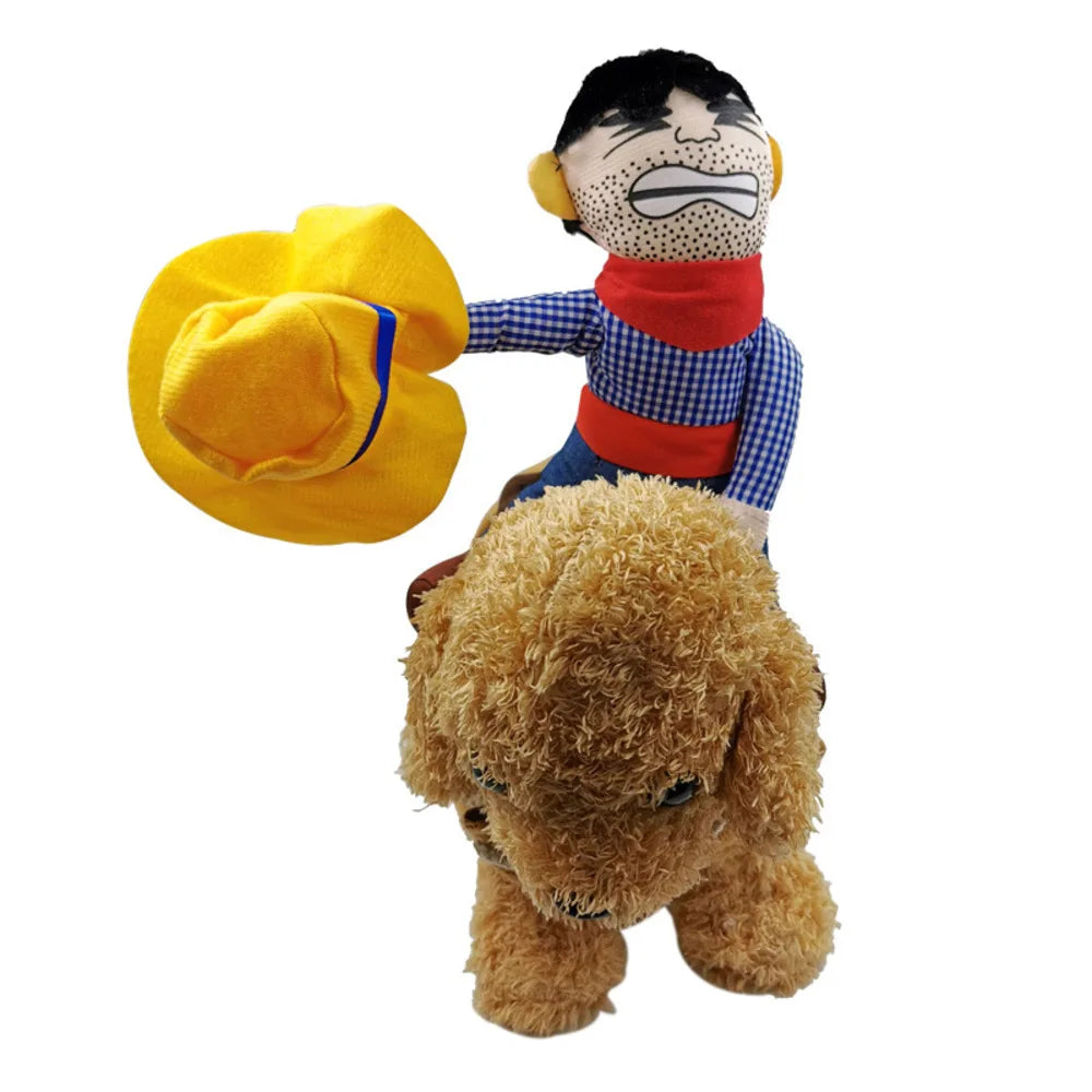Lustiges Cowboy-Kostüm für Haustiere – Weihnachts- & Halloween-Cosplay-Partyoutfit für Hunde, Welpen & Katzen