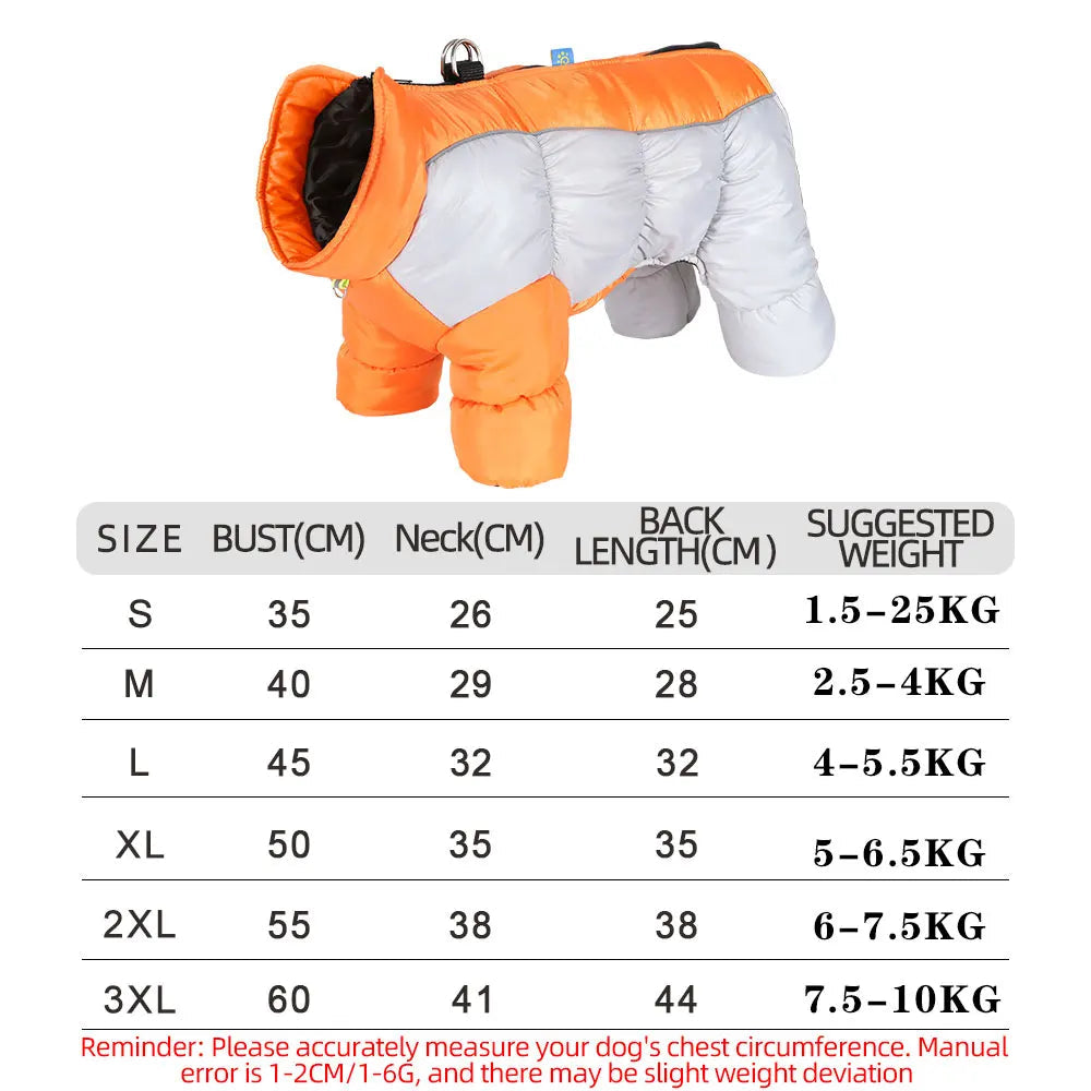 Wasserdichter Dicker Baumwoll-Hundemantel – Extra Warme Winterjacke für Französische Bulldoggen & Kleine Hunde