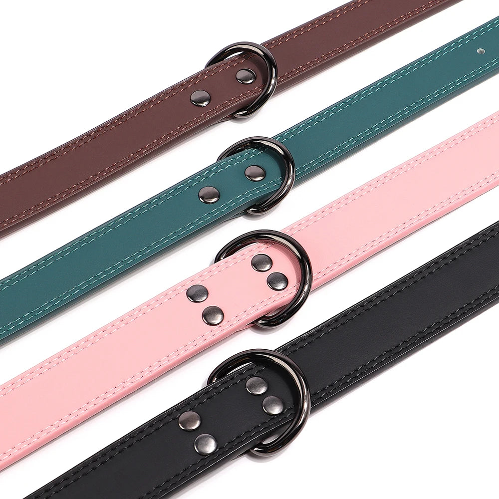 Hundehalsband aus Echtem Leder – Weiches Robustes Halsband für Kleine, Mittelgroße & Große Hunde und Deutsche Schäferhunde