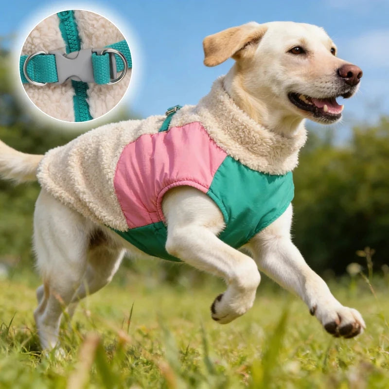 Warme Lammfell-Hundejacke – Weicher & Gemütlicher Herbst-Wintermantel für Hunde