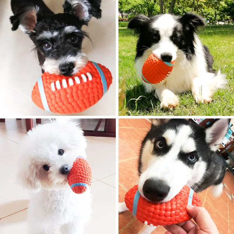 Natur-Latex Quietschball für Hunde – Bissfestes Interaktives Kau- & Apportierspielzeug für Chihuahua, Kleine Hunde und Welpen