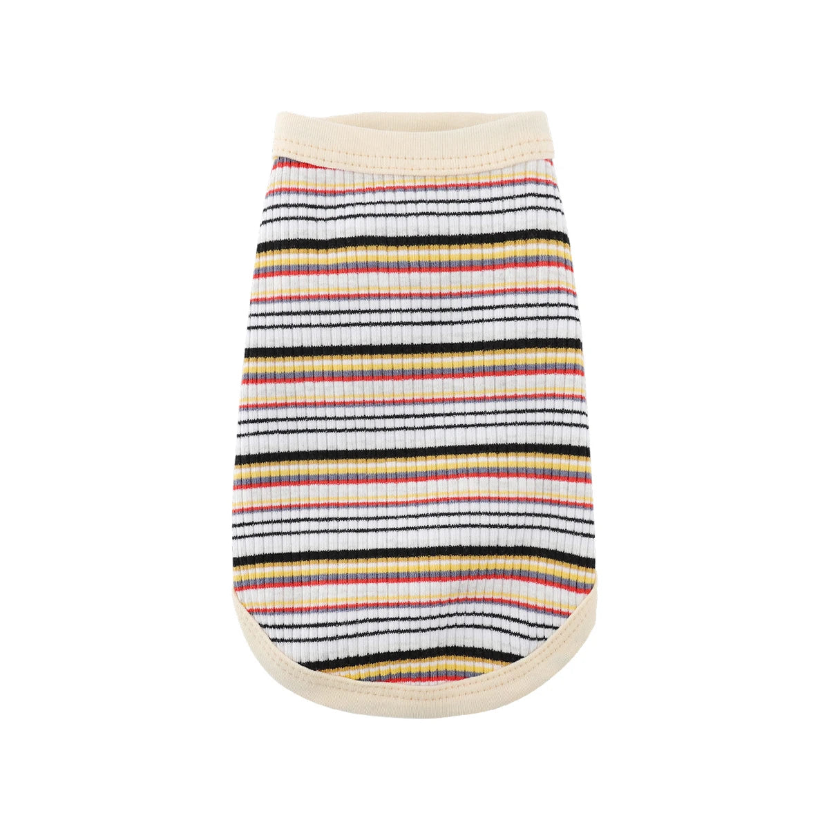 Rosa Geripptes Hunde-Tanktop – Weiches Ärmelloses Shirt für Kleine Hunde & Chihuahuas