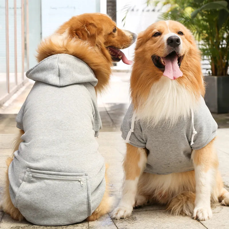 Warmer Winter-Hoodie für Hunde – Gemütliche Sweatshirt-Jacke für Mittelgroße & Große Hunde