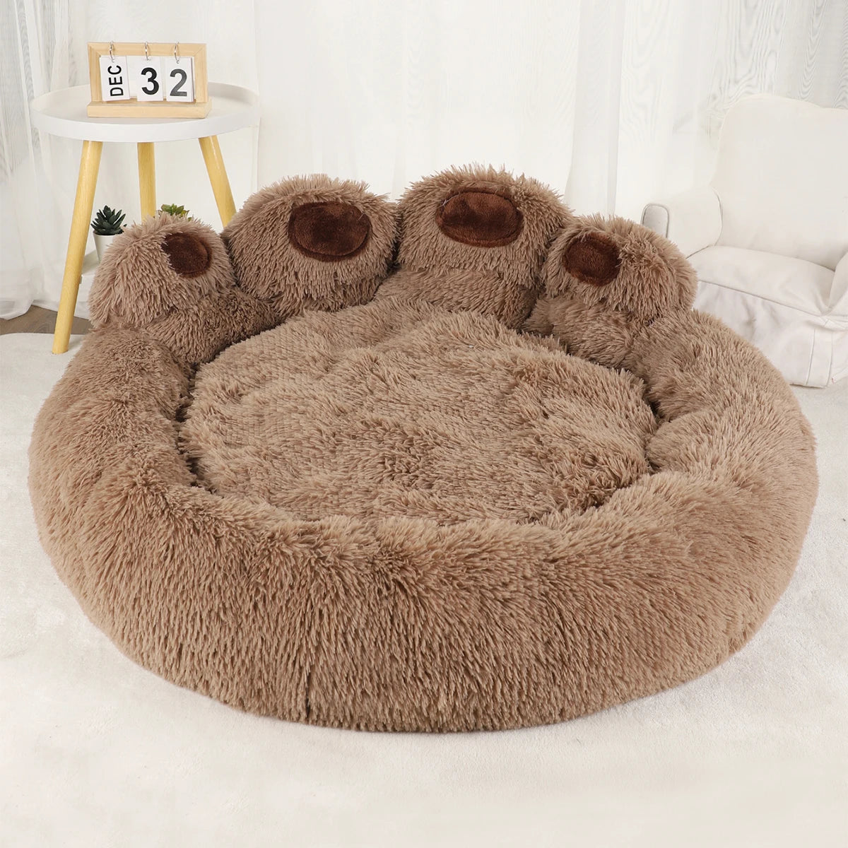 Flauschiges Warmes Winter Hundebett & Haustier Sofa-Korb – Weiche Gemütliche Schlafmatte für Kleine Mittlere Große Hunde, Welpen & Katzen