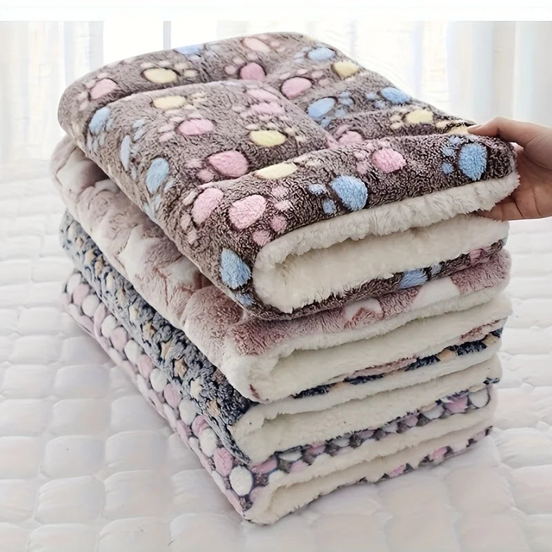 Dicke Weiche Flanell Haustierdecke & Warme Fleece Schlafmatte – Gemütliche Sofa-Matratzenauflage für Welpen, Kätzchen, Hunde & Katzen