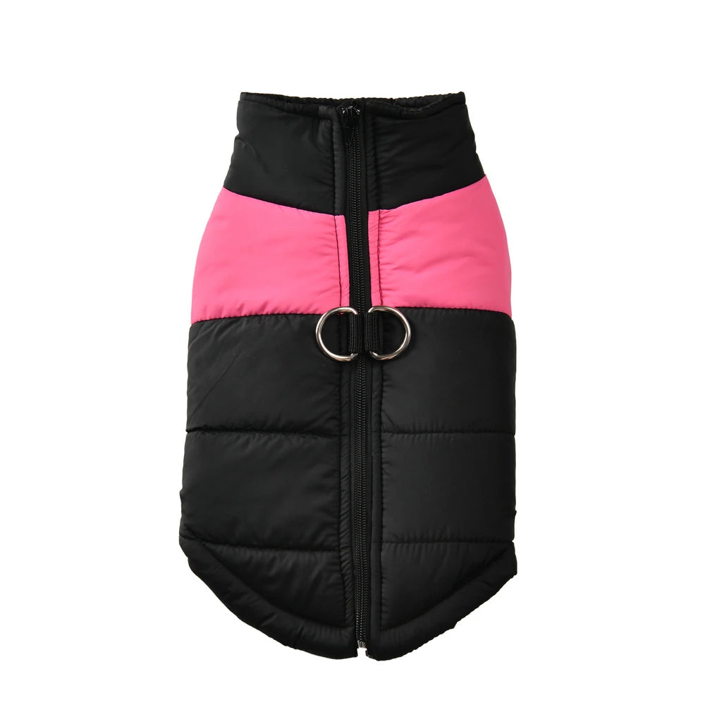 Warme Wasserdichte Winterjacke für Hunde – Winddichter Hundemantel mit D-Ring
