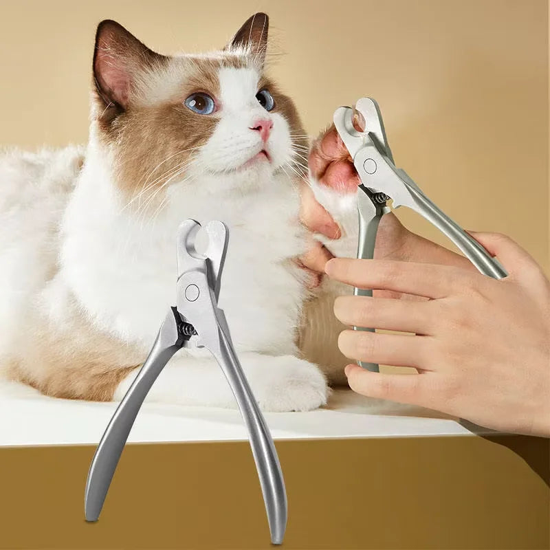 Professionelle Krallenschere aus Edelstahl – Scharfer Krallenschneider mit Nagelfeile für Hunde & Katzen