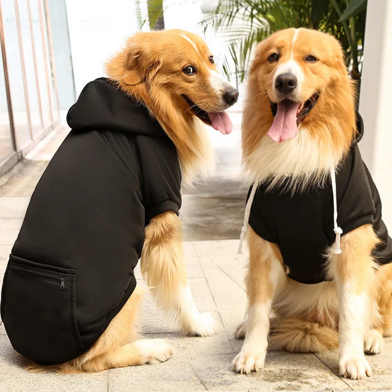 Warmer Winter-Hoodie für Hunde – Gemütliche Sweatshirt-Jacke für Mittelgroße & Große Hunde