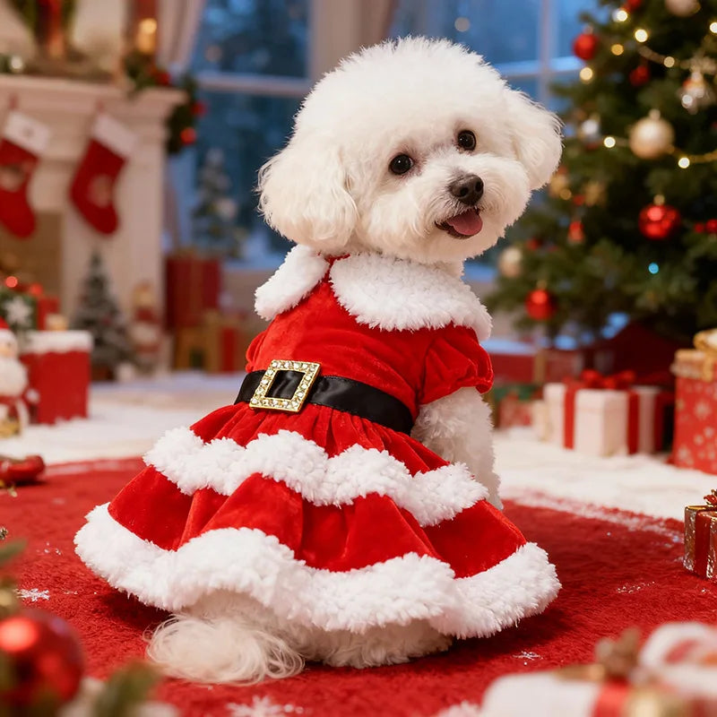 Weihnachtsrock für Haustiere – Festliches Outfit für Hunde & Katzen