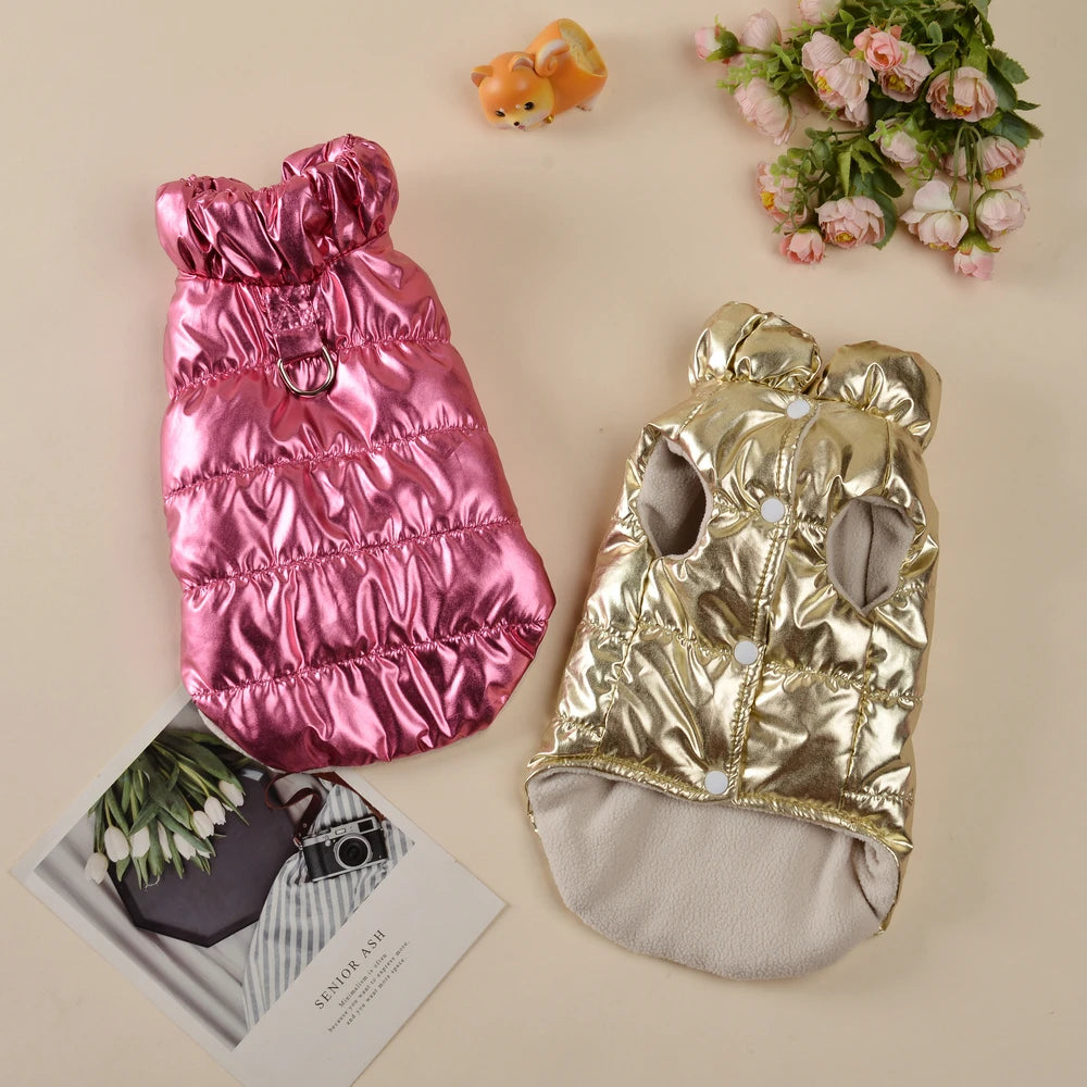 Wasserdichte Fleece-Hundejacke – Warmer Winddichter Wintermantel für Kleine & Mittelgroße Hunde, Chihuahuas & Möpse