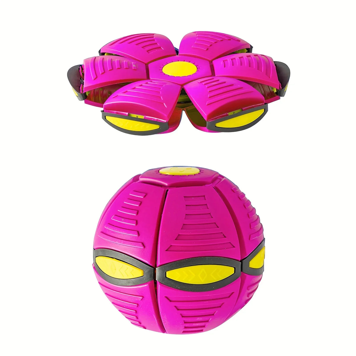 Fliegende Untertasse & Hüpfball Hundespielzeug – Robustes Elastisches Apportier- & Bewegungsspielzeug für Outdoor-Aktivitäten und Training
