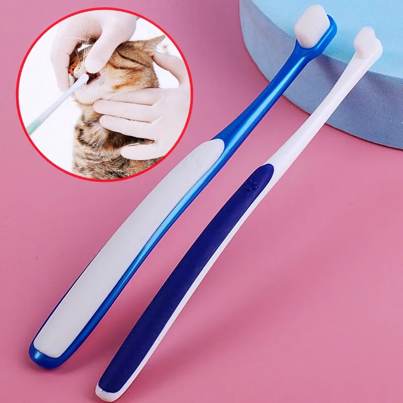 Mini-Zahnbürste für Haustiere – Weiche Zahnbürste zur Zahnreinigung für Hunde, Kaninchen & Kleine Haustiere